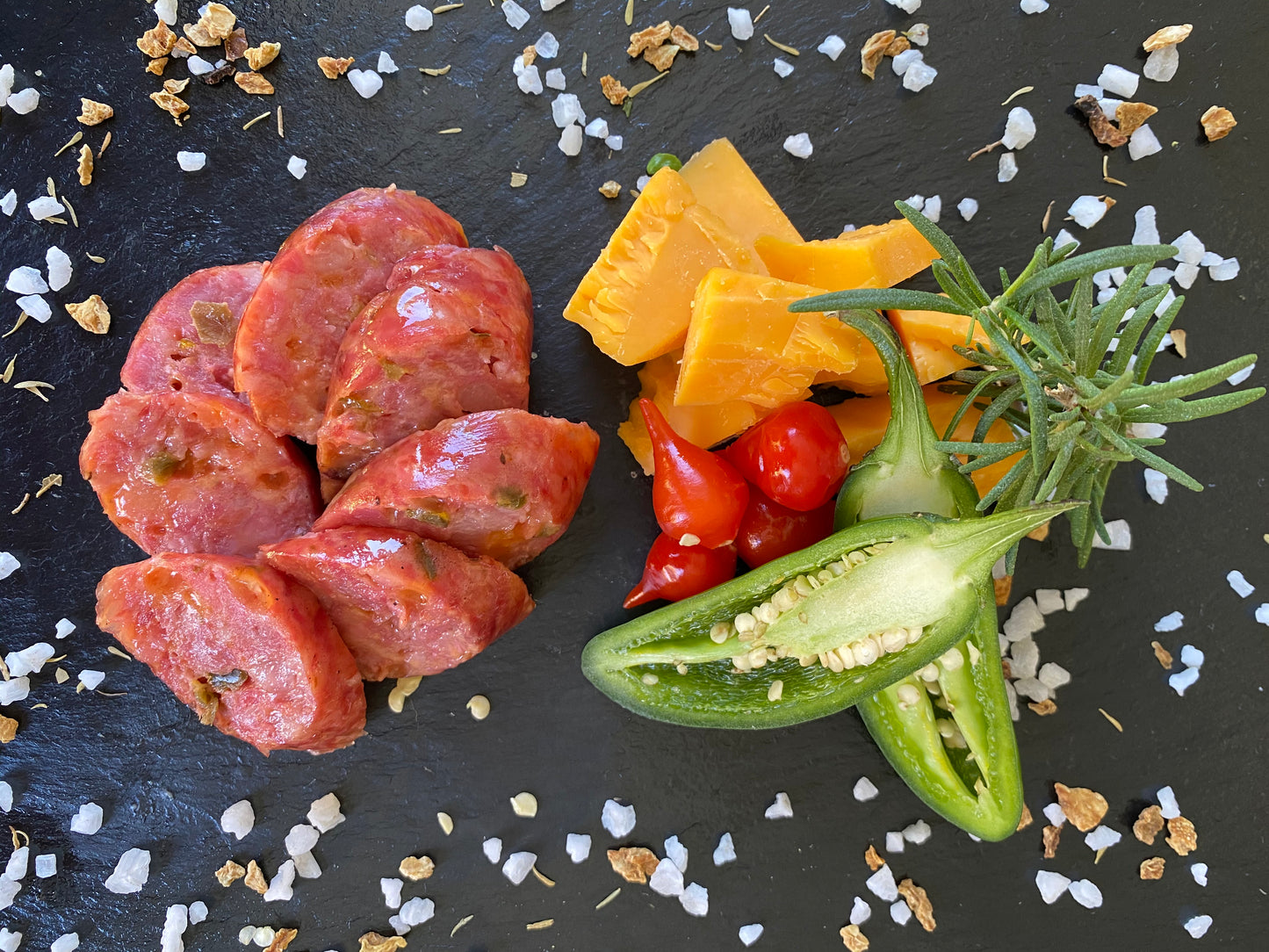 Smoked Calabresa with Cheddar and Jalapeño