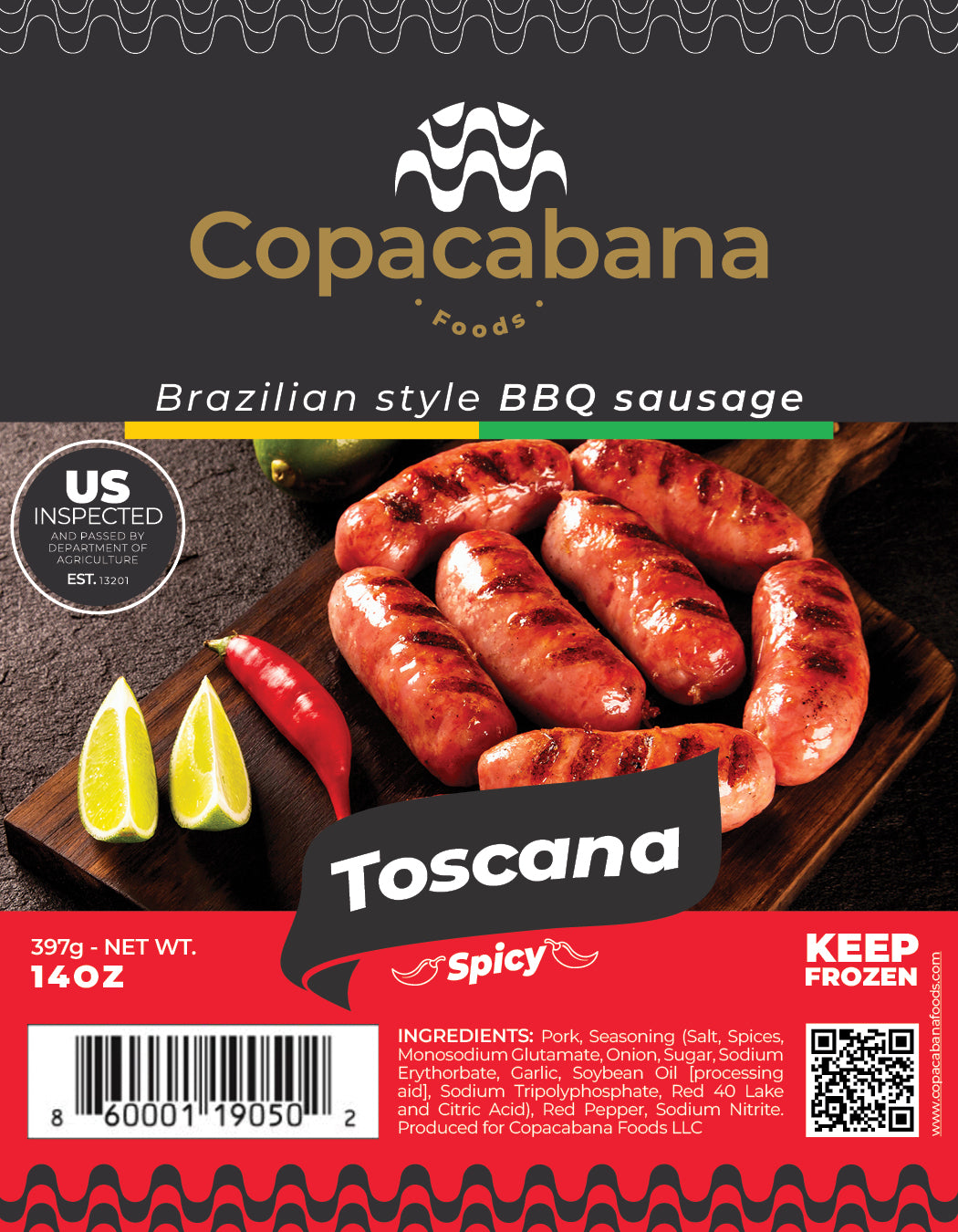 Spicy Toscana BBQ Sausage